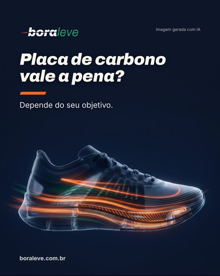 Capa do guia Tênis com placa de carbono vale a pena?. Imagem gerada com IA.